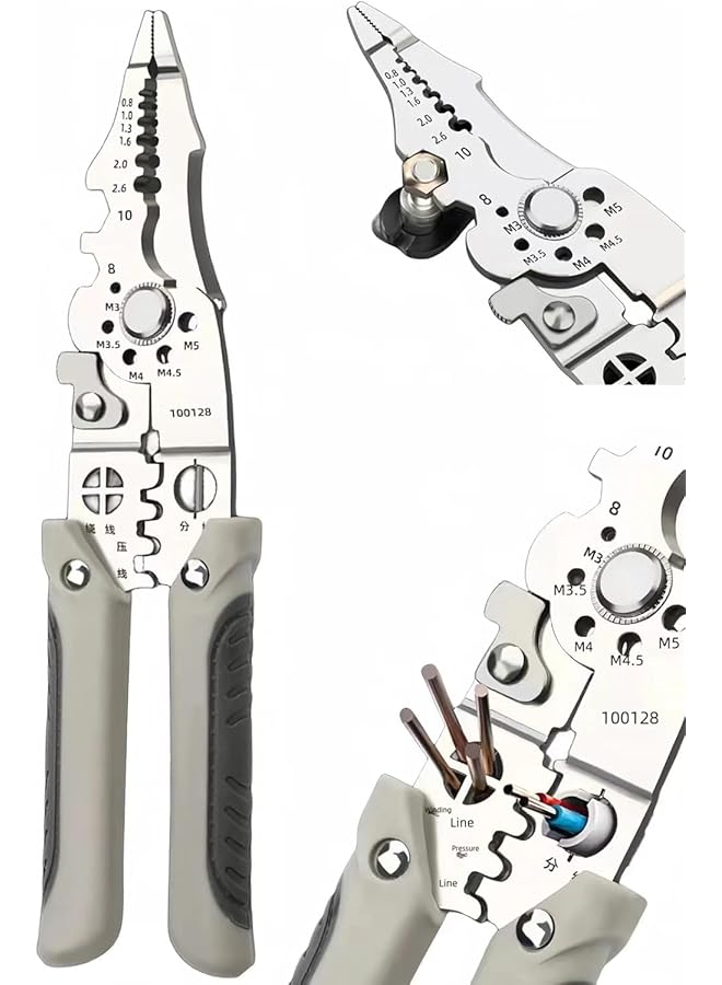 promass Wire Stripper Tool - Multi-Functional Vise Stripper, Cutter, Crimper, And Twister - Perfect for Women And Men - Image 1