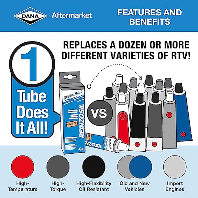 rayihni Victor Reinz 703141410 Reinzosil RTV Silicone  70 ml Tube - Image 4