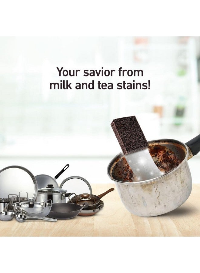 سكوتش وسادة تنظيف قوية للغاية للبقع الصعبة التي تظهر يوميًا (بديلة لفرشاة الفولاذ للمطبخ) - Image 2