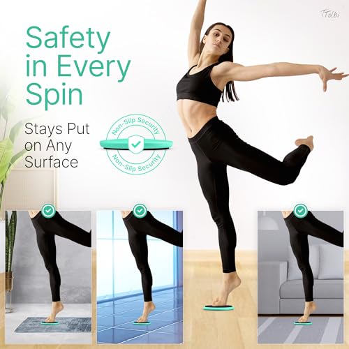 TTolbi Premium Turning Boards for Dancers – Improve Pirouette Technique & Balance, Ideal Turn Board for Ballet, Dancing & Figure Ice Skating, Portable Spin Disc for Dance & Spinner Disk Training Equipment - Image 4