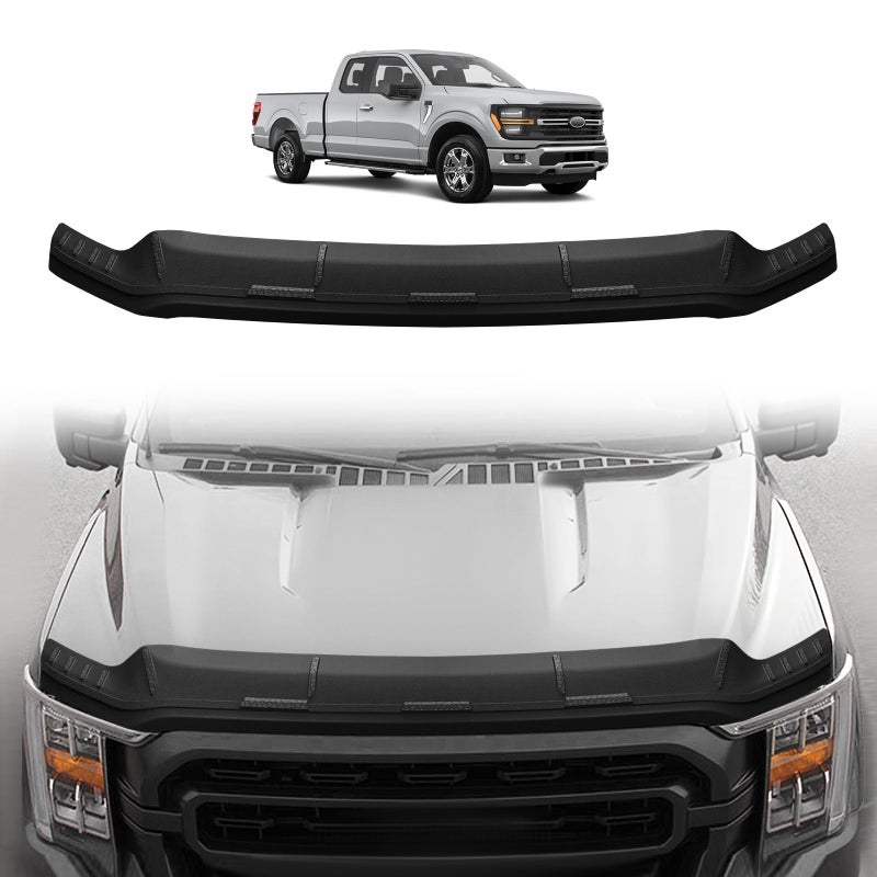 حامي غطاء محرك السيارة TripleAliners متوافق مع 2021-2024 2025 فورد F150 ملحقات غطاء المحرك حامي TPE واقي حشرات بديل لا يناسب TremorRaptor 2024PlatinumKing Ranch