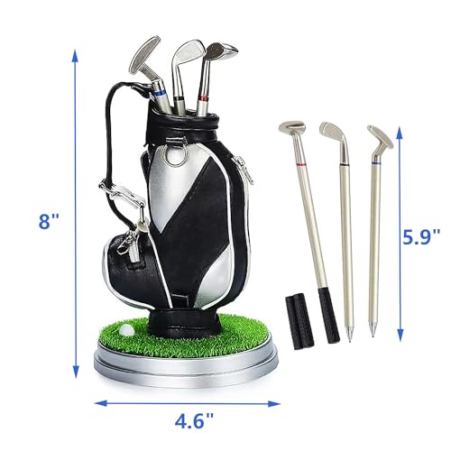 SANTA CASA Golf Gifts for Men - Ideal Stocking Stuffers for Adults, White Elephant Gifts for Golfers, Dad, Him, Coworkers, Boss on Christmas & Birthday - Funny Golf Pen Holder, Home Office Decor Desk Accessories - Image 4