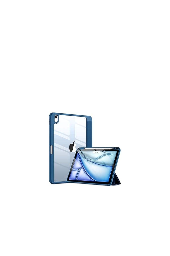 MALEDAN iPad Air 6th Generation Case, Innovation, iPad Air 11-inch Case, Full-Screen, Clear Cover, Compatible with Apple Pencil 2, Wireless Charging, Trifold Stand, Sleep/Wake