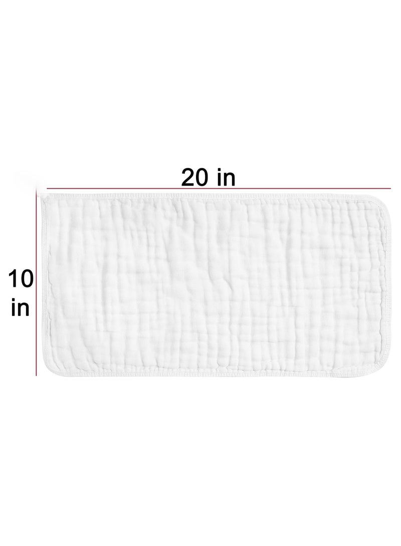 Pack of 6 Muslin Burp Cotton Cloths for Baby - Image 3