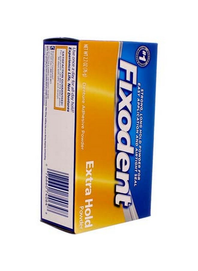 Fixodent Denture Adhesive Powder Extra Hold 2.70 Oz (Pack Of 3)  - Image 5