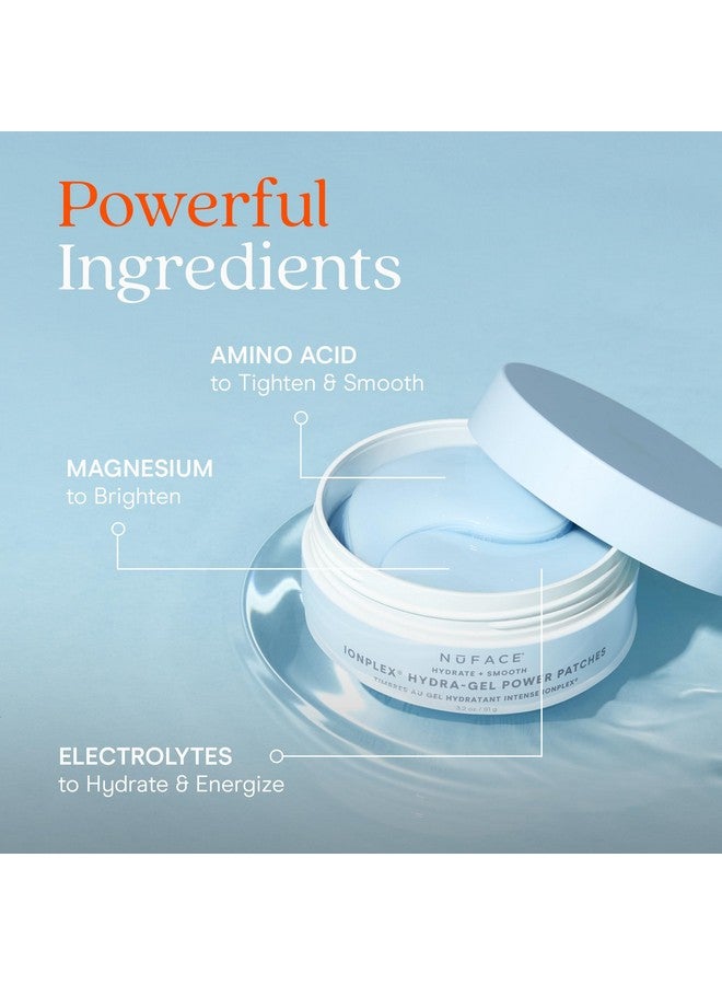 Nuface NuFACE IonPlex Hydra-Gel Power Under Eye Patches - Gel Under Eye Mask for Puffy Eyes & Dark Circles - Cooling Patches & Hydrating Treatment Pads to Energize & Tighten (60 Count) - Image 3