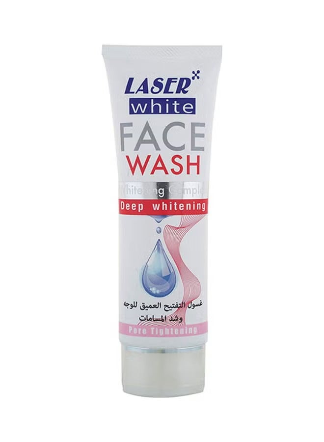 ليزر وايت LASER WHITE Deep Whitening Face Wash White 100ml
