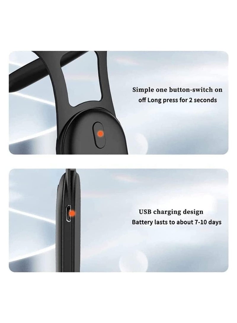 Portable Neck Lymphatic Drainage Device: Soothing Neck Massager Instrument for Relief (Black) - Image 4