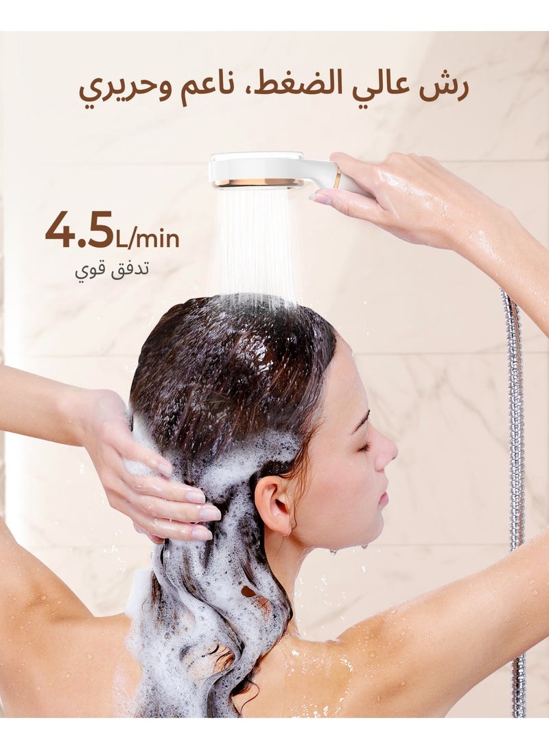 ووتر دروب فلتر بديل لرأس الدش المحمول Waterdrop لطراز SF02-SR، مُليّن للمياه العسرة، يقلل الكلور، عبوة 3 قطع - Image 5