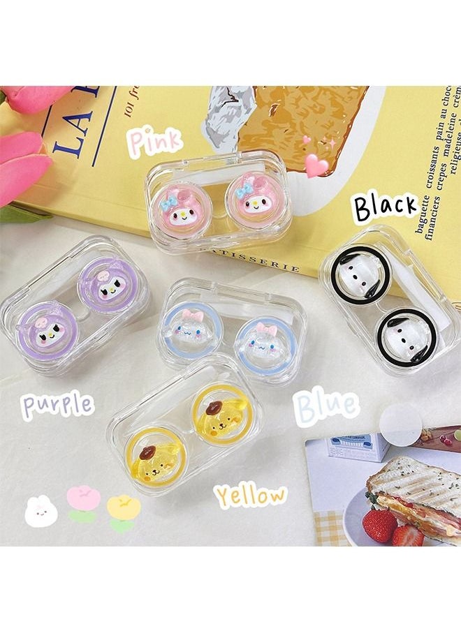 Mini Contact Lens Case Container Tweezer Stick Remover Tool