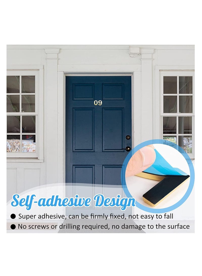 RATSAW 3D House Door Number Waterproof Self Adhesive Sticker Number for House Apartment Mailbox Hotel Office Number 4 - Image 3