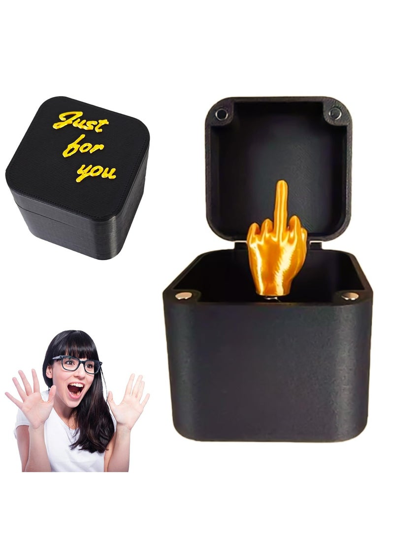 CMGTYYD Playful Middle Finger in a Box, Middle Finger Surprise Gift Box,Secret Festival Gifts, Novelty Funny Gifts for Men Women  - Image 1