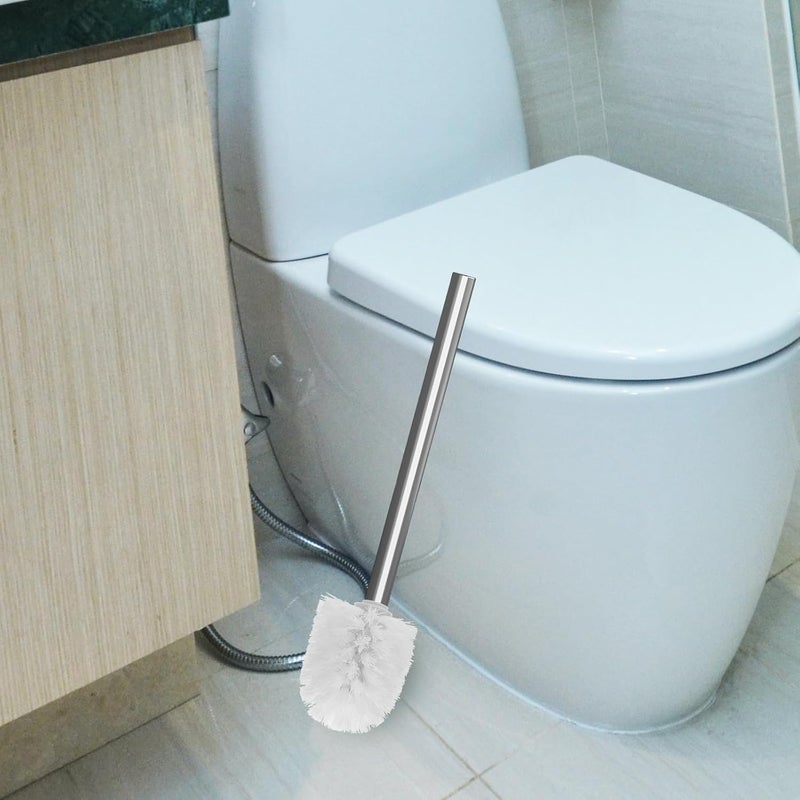BESTonZON 2pcs Replaceable Toilet Brush Heads Stiff Bristles White 80x100mm Bathroom Scrub Mop Refill for Home and Hotel Cleaning - Image 4