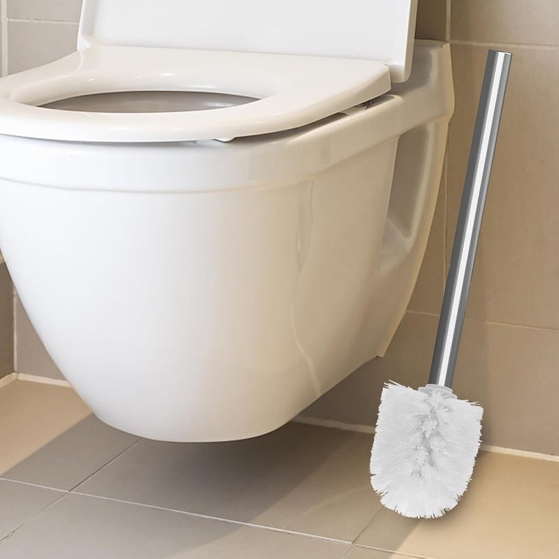BESTonZON 2pcs Replaceable Toilet Brush Heads Stiff Bristles White 80x100mm Bathroom Scrub Mop Refill for Home and Hotel Cleaning - Image 5