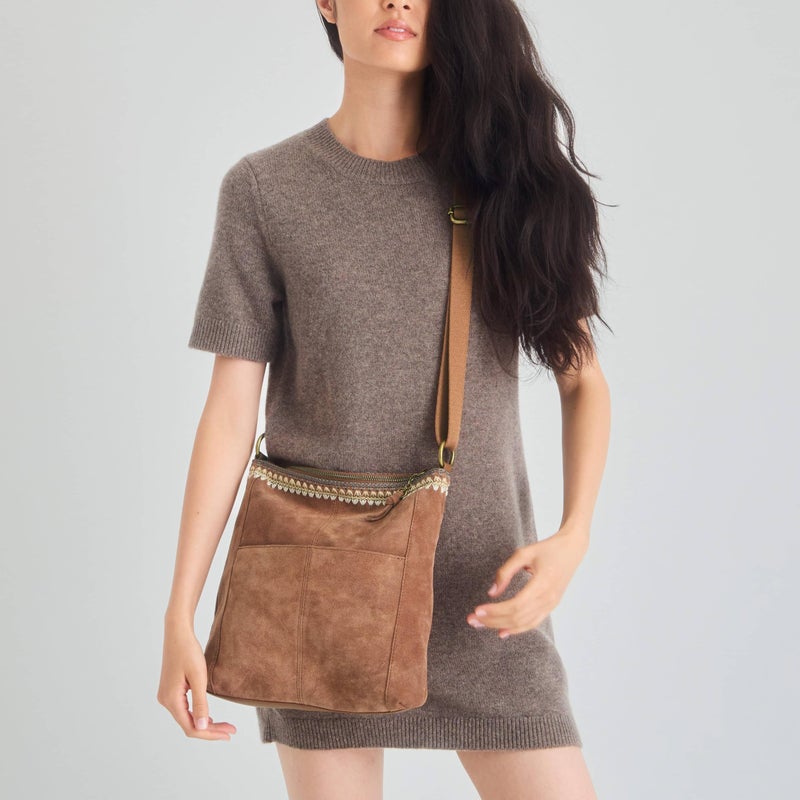 The Sak Lucia Leather Crossbody Purse - Premium Leather Women's Handbag for Everyday & Travel - Cross Body Bag With Zipper - Image 2
