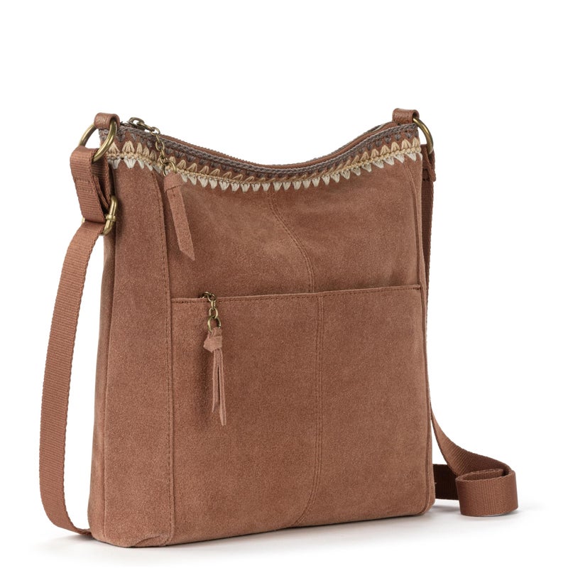 The Sak Lucia Leather Crossbody Purse - Premium Leather Women's Handbag for Everyday & Travel - Cross Body Bag With Zipper - Image 3