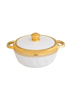 Dania A set of plastic food containers with a steel interior, consisting of 4 white and gold pieces  - Image 3