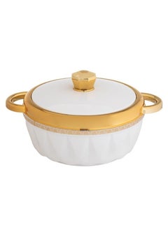 Dania A set of plastic food containers with a steel interior, consisting of 4 white and gold pieces  - Image 2