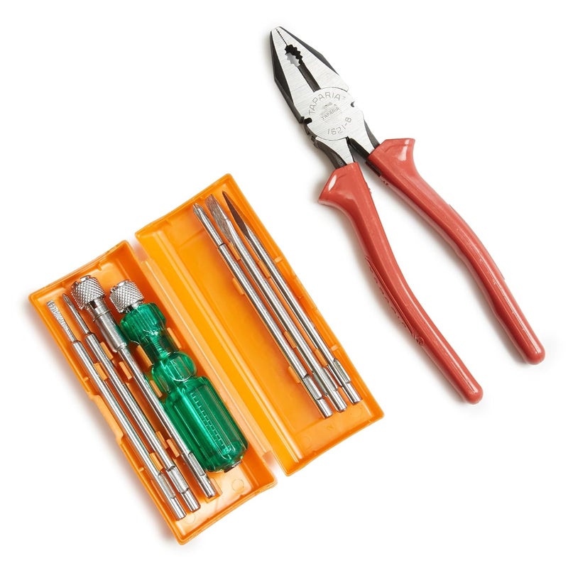 Taparia طقم مفكات Taparia TK-064 840، 1621-8 و كماشة 8" - Image 1