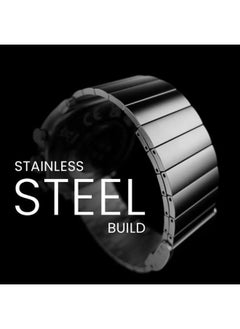 HiFuture FutureFit Aix Stainless Steel Smart Watch With Gorilla Glass, Black  - Image 4