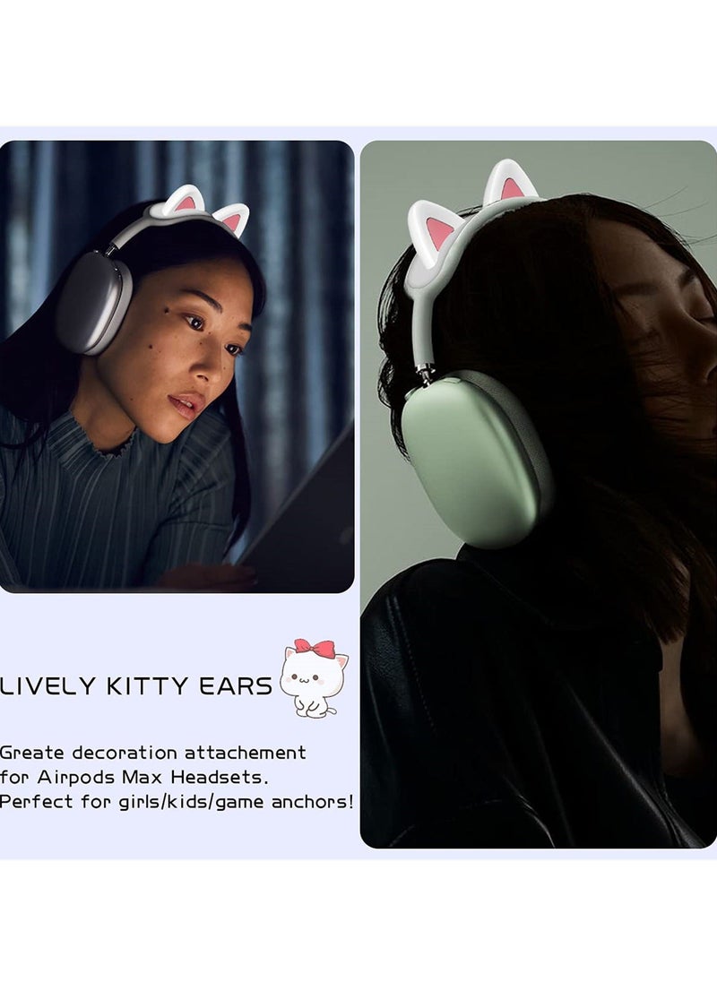 Generic - Cute Cat Ears Headband Cover for AirPods Max, Soft Silicone Headphone Protectors with Comfort Cushion, Top Pad Protector Sleeve - Image 1