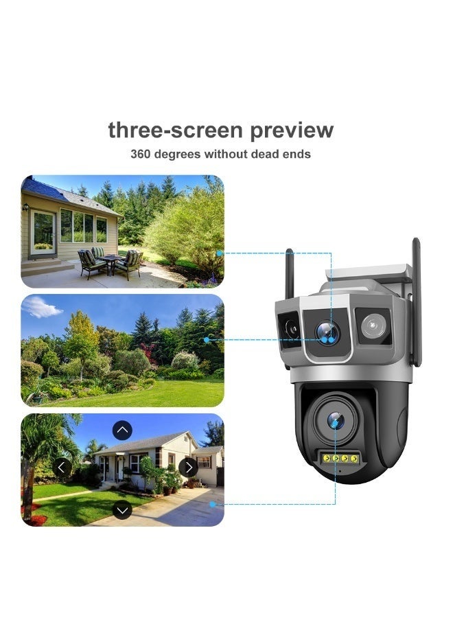 ELTRAZONE SC23-W 4MP Smart WiFi Outdoor Security Camera with Dual Lens, PTZ Control, Wireless IP Monitoring, 3-Image Display, Motion Alerts and Night Vision – Weather-Resistant Bullet Camera - Image 3
