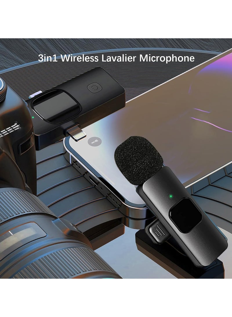 Wireless Lavalier Microphone - 3 in 1 Seamless Connectivity for iPhone, iPad, USB C Devices - Intelligent Noise Reduction.  - Image 3