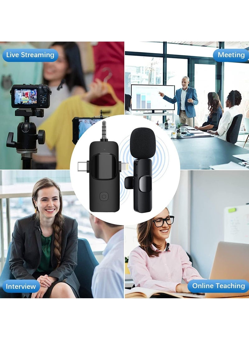 Wireless Lavalier Microphone - 3 in 1 Seamless Connectivity for iPhone, iPad, USB C Devices - Intelligent Noise Reduction.  - Image 5