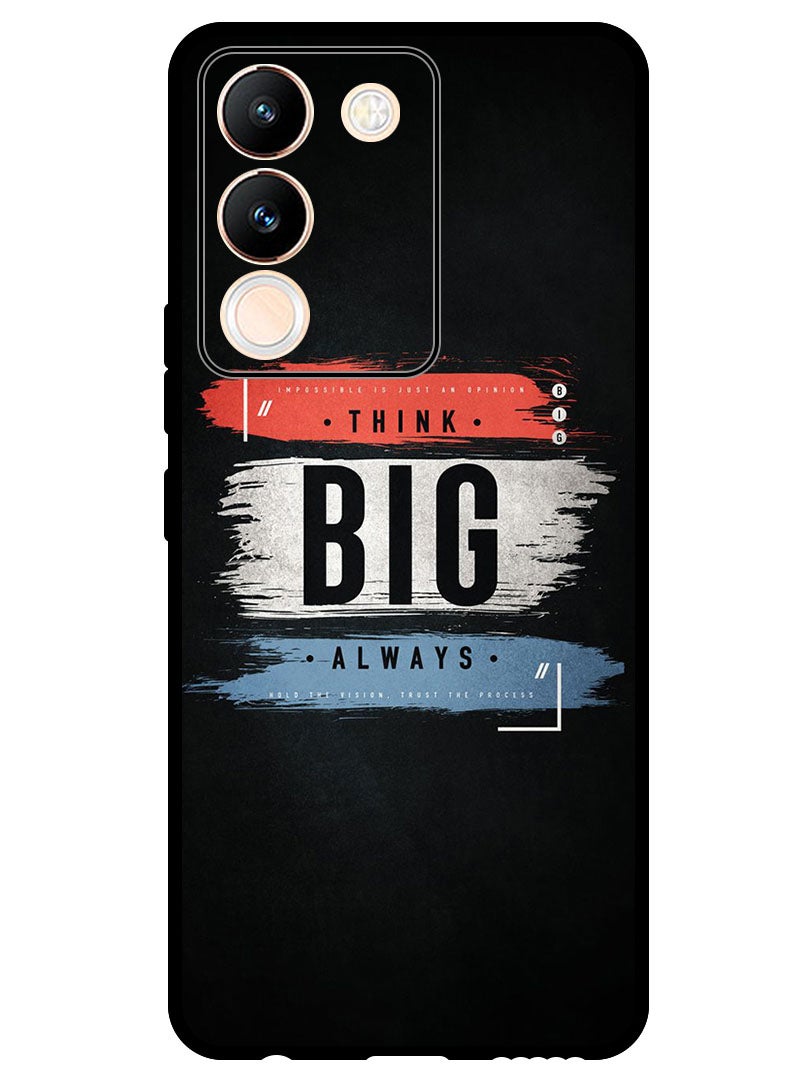 Theodor Protective Case Anti Scratch Shock Proof Bumper Cover For Vivo V29e Think big always - Image 1