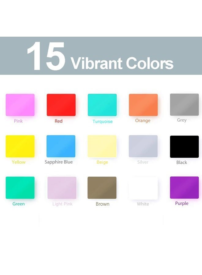 TAOYIO Smart Adhesive Vinyl Permanent Cricut Joy Film: 5.5 X 12 in （18 Packs） Craft Transfer Vinyl Film Plotter Set for Laptops, Phones, Walls - Image 3