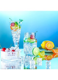 Mtlee MTLEE 90pcs Artificial Plant Fruit Decor Set, Including 30 Simulation Lemon Slices, 50 Clear Acrylic Ice Cubes, 10 Artificial Cherry Fruits for Home Decor, Wedding Vase Filler, Photo Prop  - Image 4