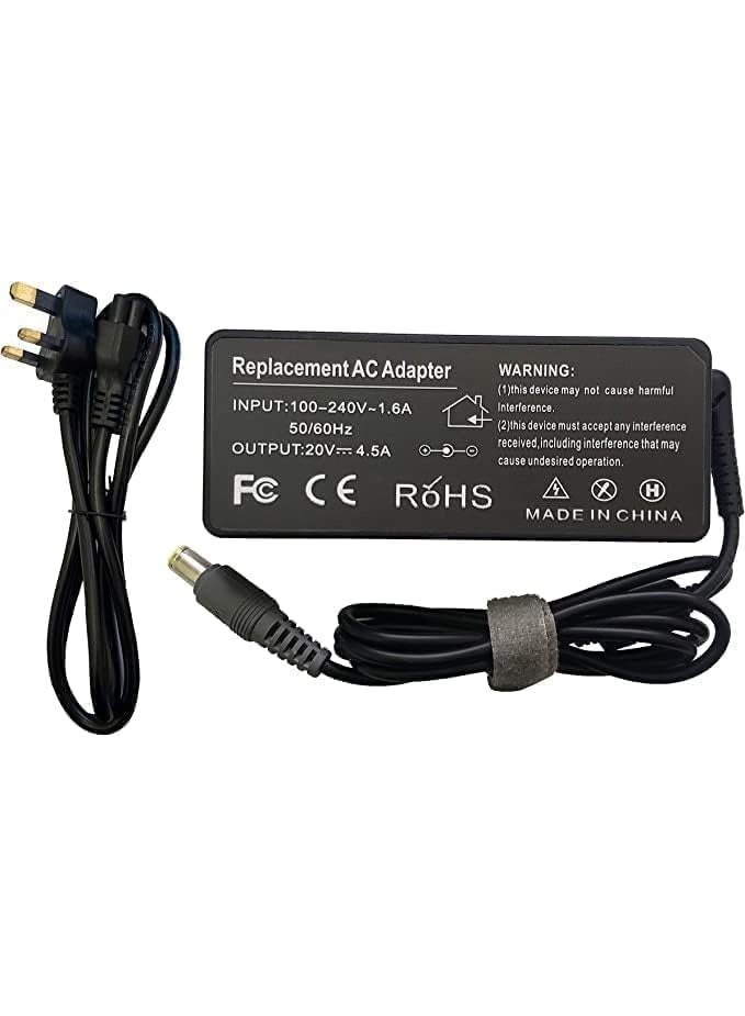 Terabyte Replace new Charger 90W Compatible for/Lenovo. T410 T420s T430 T500 T510 T520/i T61 T60P - Image 2
