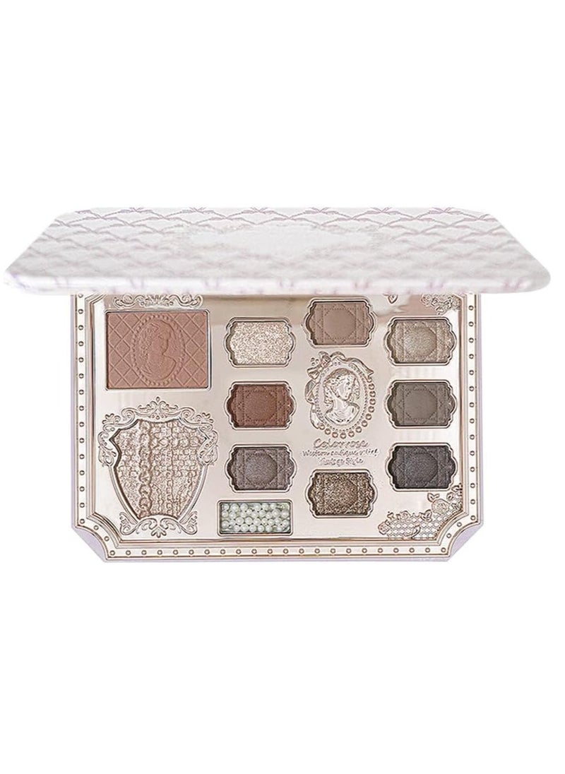 كولور روز لوحة ظلال العيون Cowherd Eyeshadow Blush Highlight Palette المتكاملة (1089 Ebony Agarwood)  - Image 1