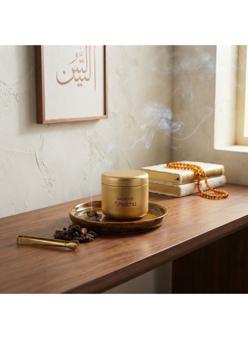 Bakhoor Sheikha Premium Oriental Incense Gold Edition for Home Fragrance, Arabic Bakhoor Scent, Relaxing Aroma and Traditional Oriental Ambience - Image 4