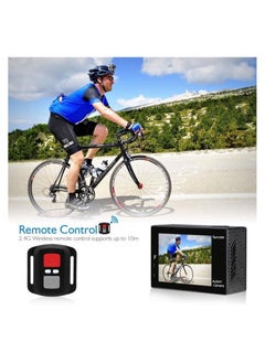 XiuWoo 4K Action Camera, 16MP WiFi Waterproof Camera,EIS Touch Screen, PC Webcam, 170 Deg Wide Angle 30M Underwater Camcorder with a 64GB U3 Card, Remote Control and Accessories  - Image 4