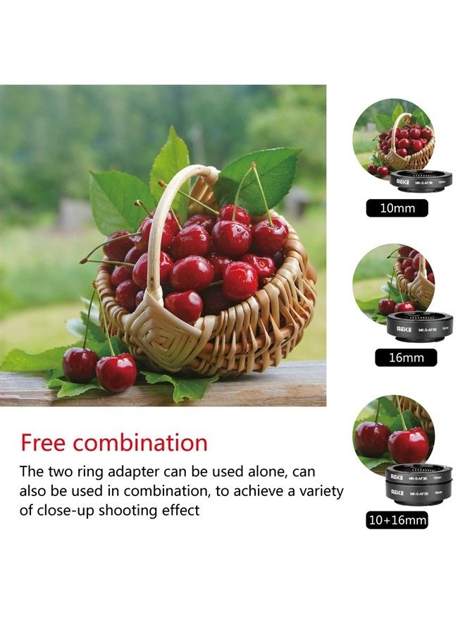 Meike أنبوب تمديد التركيز التلقائي MK-S-AF3B 10 مم 16 مم لسوني A7 A7M2 NEX 3 NEX 5 NEX 6 A6600 A5000 A6000 A6100 A6300 A6400 A6500 A9 - Image 2