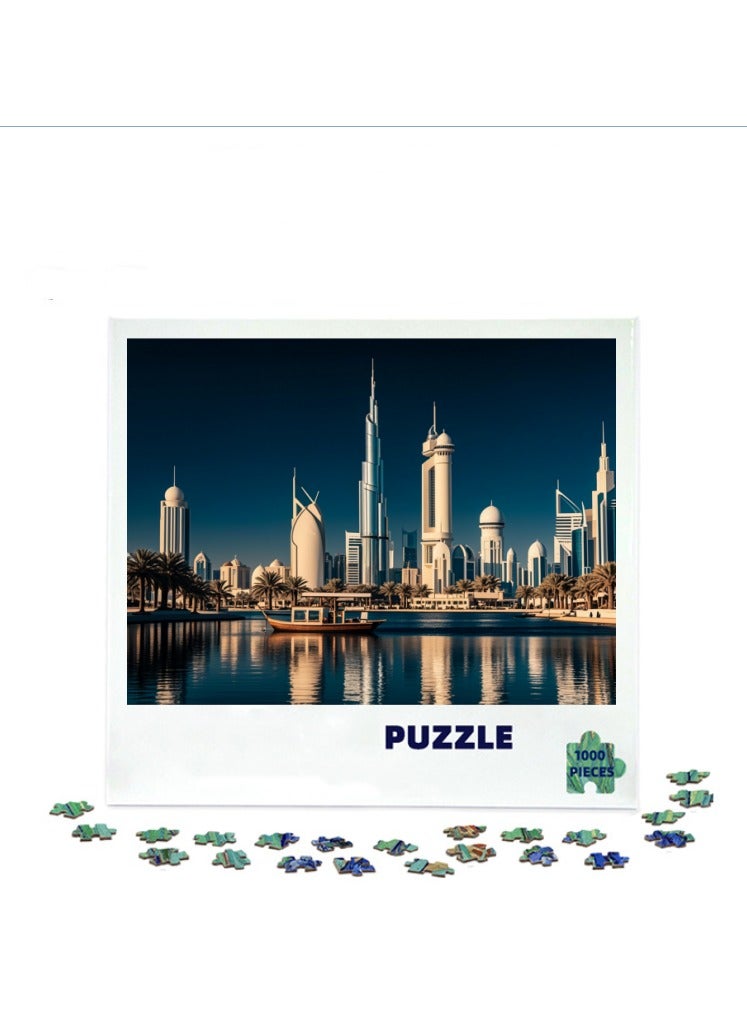 Anna 1000-Piece Colorful Cityscape Puzzle – Brain-Teasing Fun! - Image 1