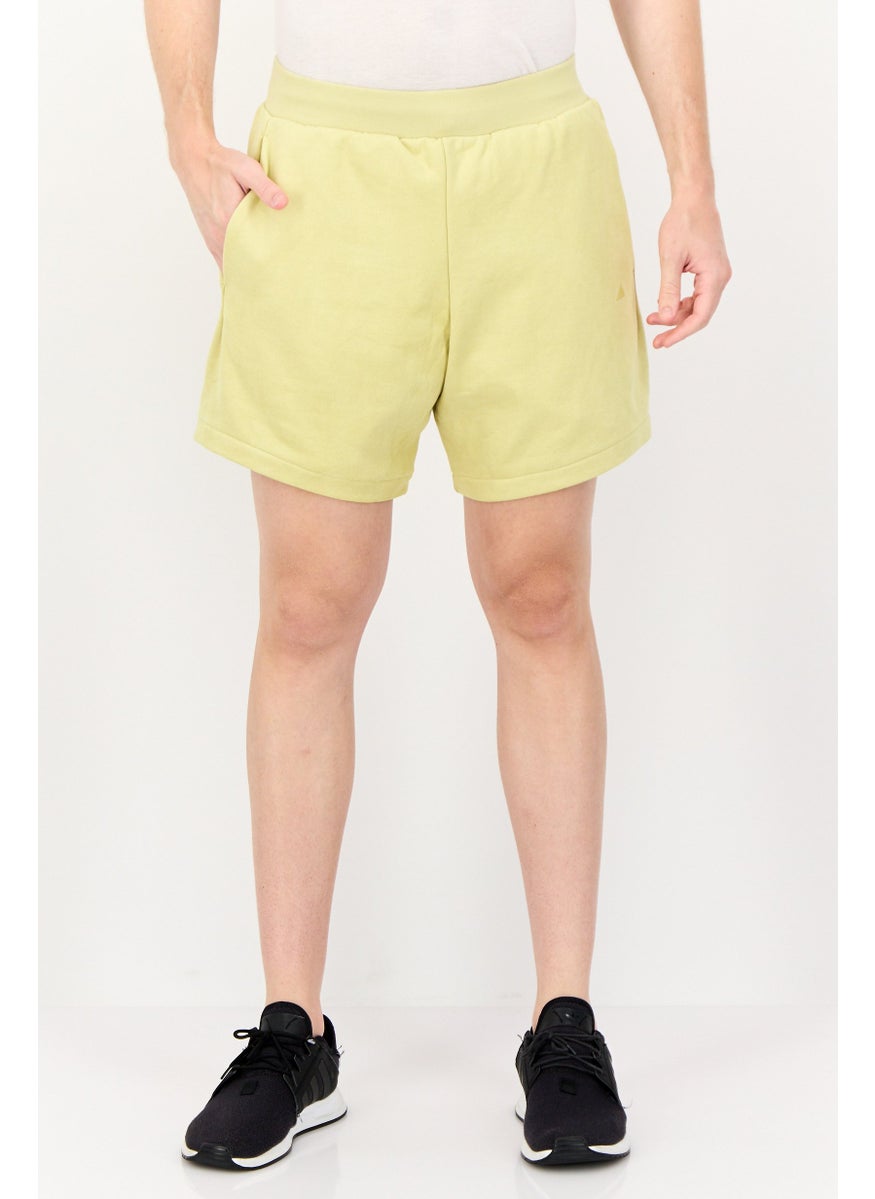 Adidas Men Sportswear Fit Basketball Shorts, Halo Gold  - Image 1