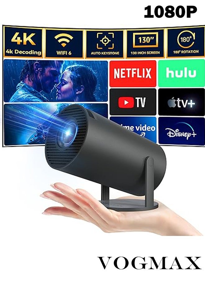 VOGMAX - Full HD 1080P 5G WIFI Portable Projector Pocket Home Theater Indoor and Outdoor Home Compatible TV Stick/HDMI/USB/PS5/iOS/PS4 - Image 1