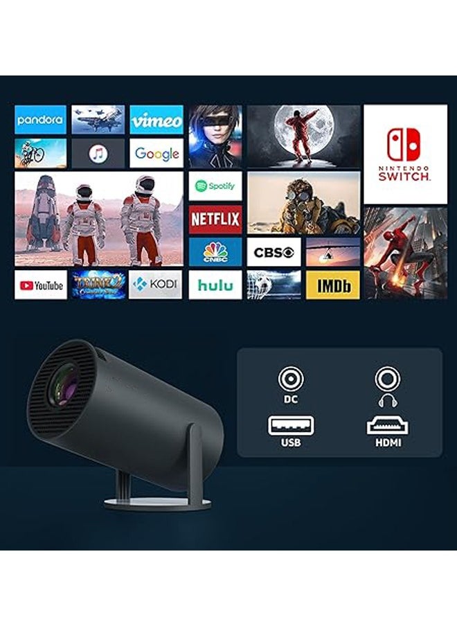 VOGMAX - Full HD 1080P 5G WIFI Portable Projector Pocket Home Theater Indoor and Outdoor Home Compatible TV Stick/HDMI/USB/PS5/iOS/PS4 - Image 1