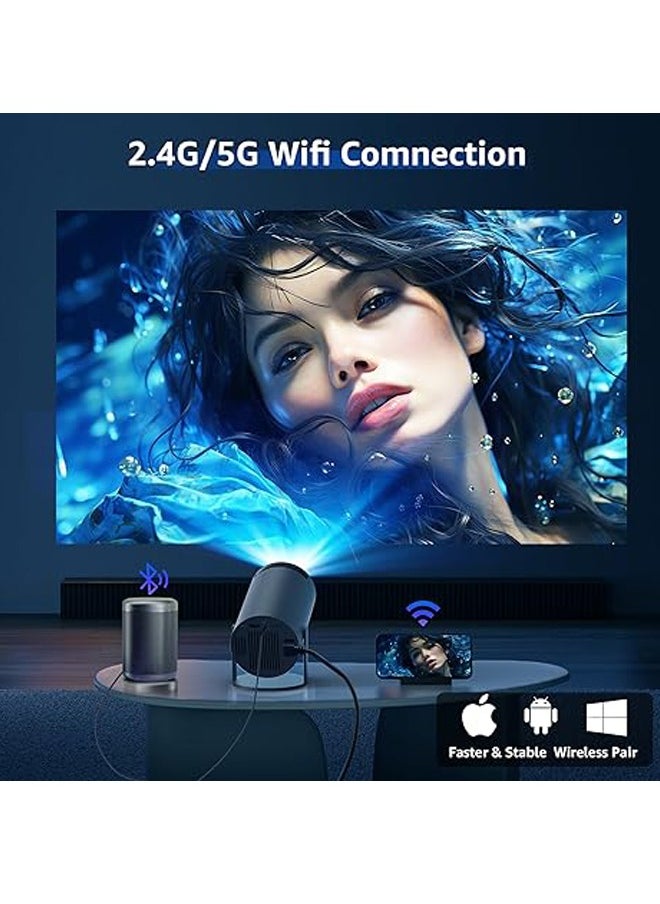 VOGMAX - Full HD 1080P 5G WIFI Portable Projector Pocket Home Theater Indoor and Outdoor Home Compatible TV Stick/HDMI/USB/PS5/iOS/PS4 - Image 1