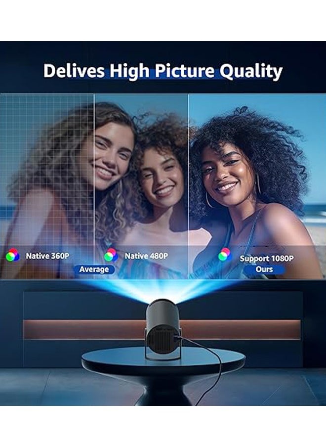VOGMAX - Full HD 1080P 5G WIFI Portable Projector Pocket Home Theater Indoor and Outdoor Home Compatible TV Stick/HDMI/USB/PS5/iOS/PS4 - Image 1