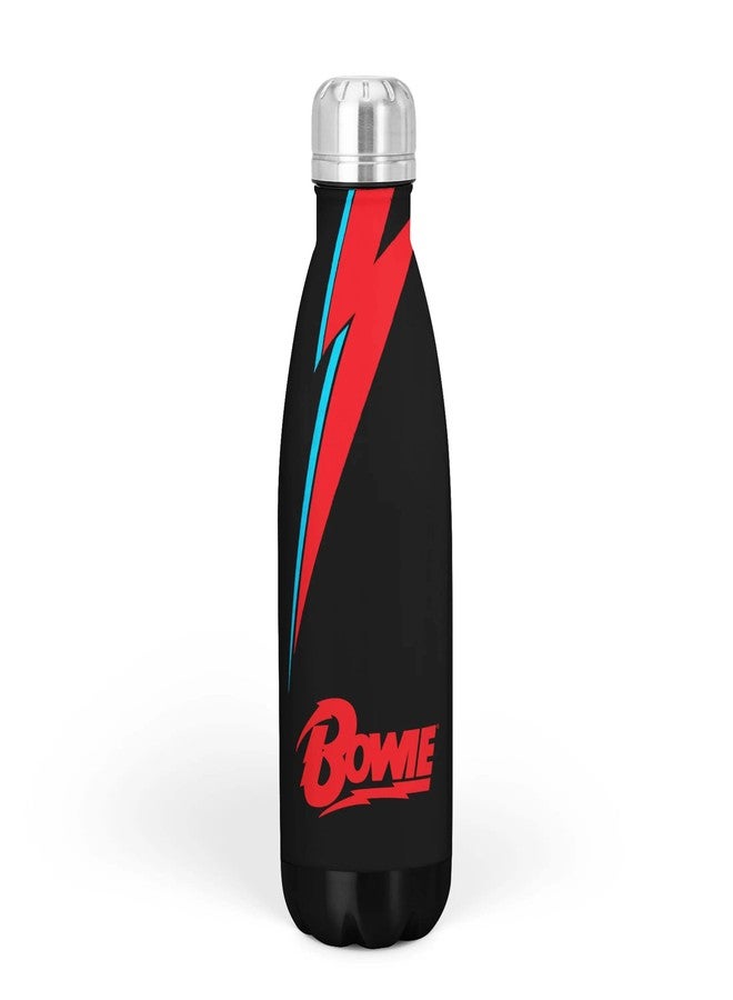 Rocksax David Bowie Lightning Bolt Vacuum Insulated Stainless Steel Water Bottle - 16.9 fl oz Hot & Cold Music Memorabilia Collectible Drink Bottle - 500 mL Capacity - Image 1