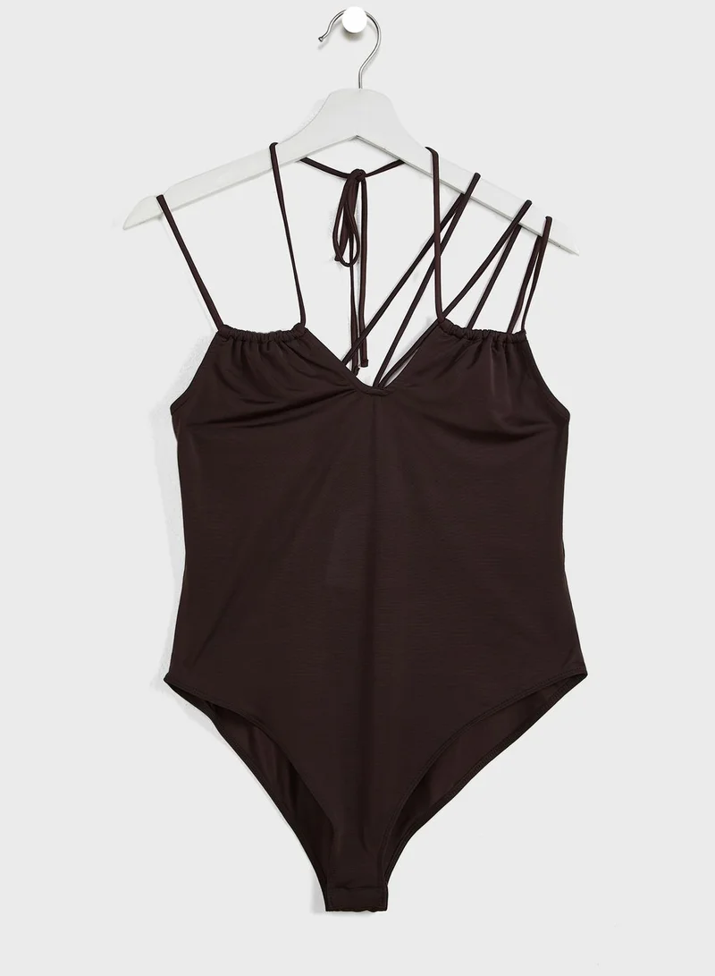 Topshop Petite Ruched Body