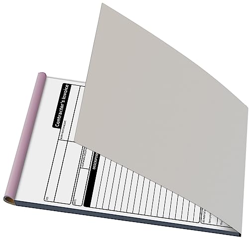 AMXZEA Contractor Invoice Books3 Part Carbonless Contractor Estimate BookWork Order Receipt Book with Carbon Copies73 x 11 Inch 50 Sets - Image 3