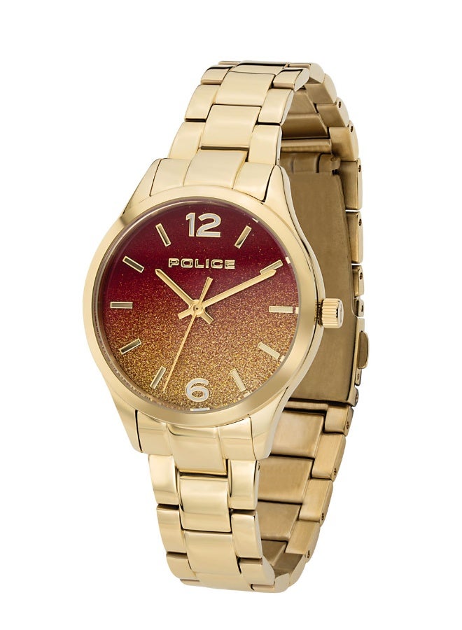 Men Chester Gold Stainless Steel Bracelet Analog Watch for Men, 34mm