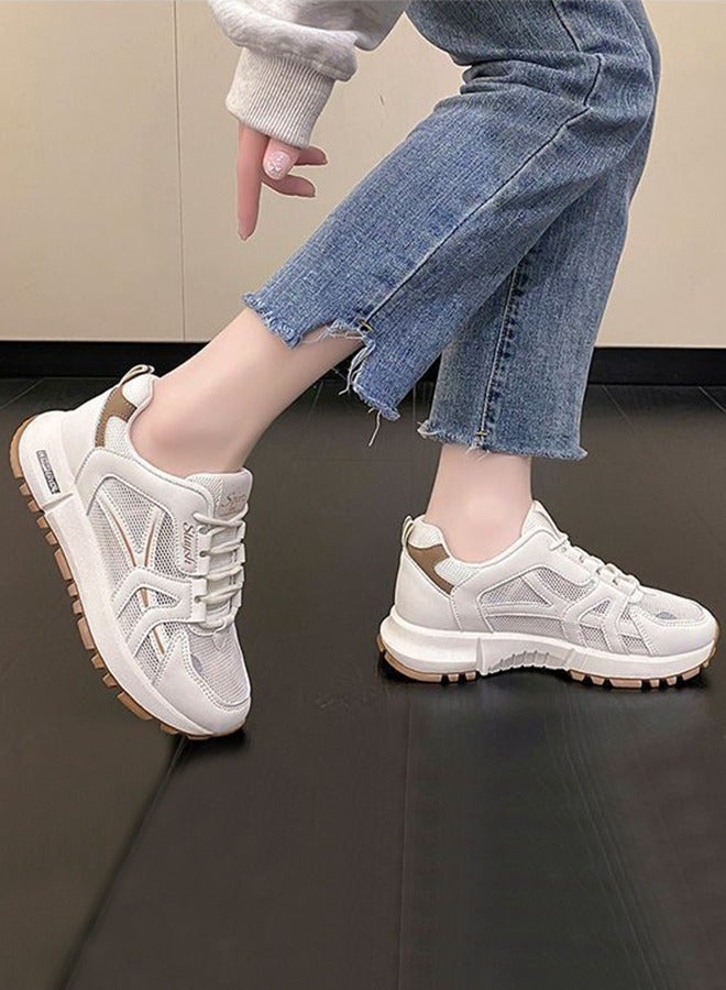 DUNISO أحذية رياضية نسائية ذات منصة منخفضة لراحة المشي للسيدات، أحذية عصرية قابلة للتنفس للاستخدام اليومي، مناسبة للسفر والعمل والجري في الداخل والخارج - Image 1