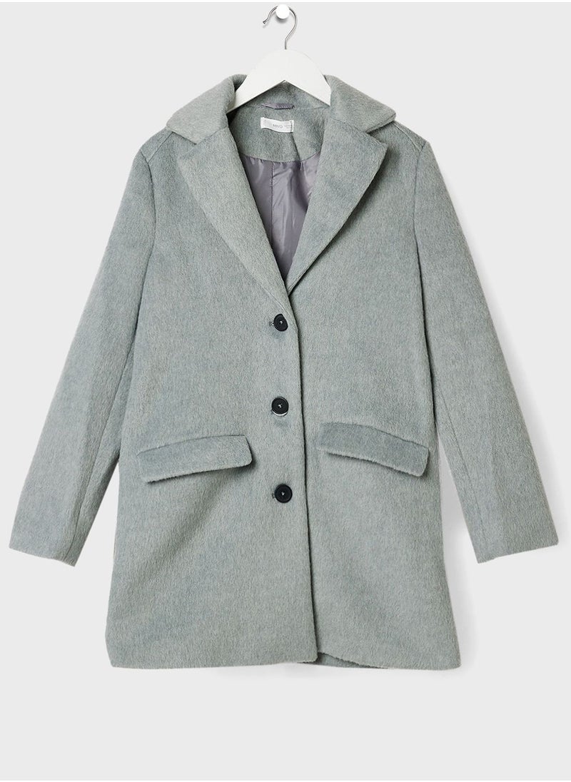 MANGO Youth Longline Coat  - Image 1