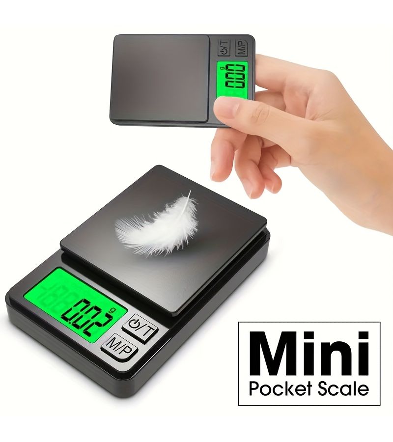 Precision Pocket Scale 500g 0.01g Digital Gram Food Jewelry Scale with Backlit LCD Mini Travel Scale - Image 3