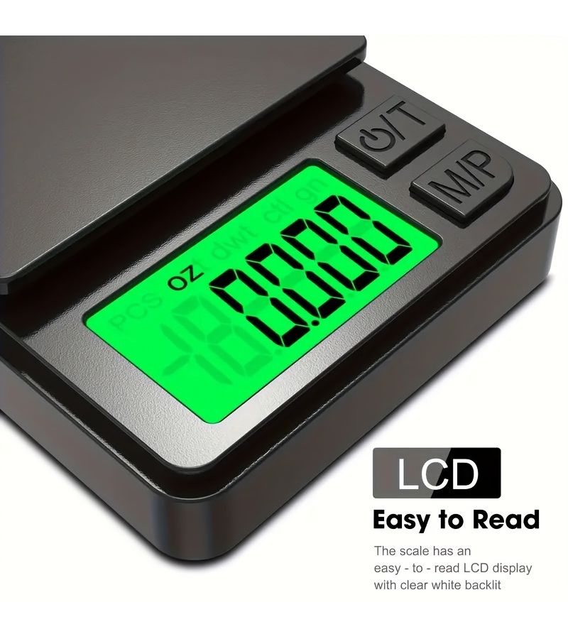 Precision Pocket Scale 500g 0.01g Digital Gram Food Jewelry Scale with Backlit LCD Mini Travel Scale - Image 4